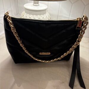 NWOT Rebecca Minkoff Black Crossbody Bag with Gold Chain